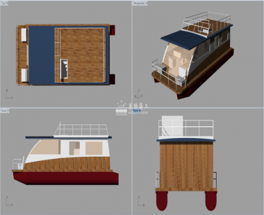 组装式船艇项目丨12m铝合金浮筒房船